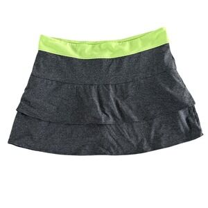 Sweaty Betty Tiered Athletic Skort Tennis Golf Pickelball Activewear Gray Medium